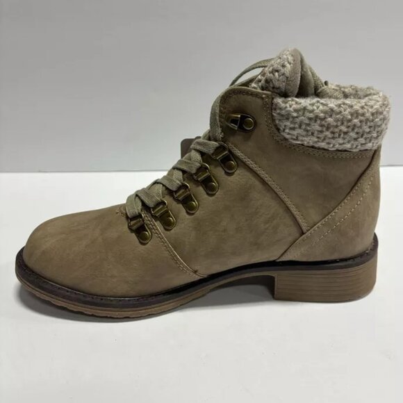 Muk Luks Women’s Lukees Stone Lace-Up Booties, Size 8 M - Picture 2 of 6